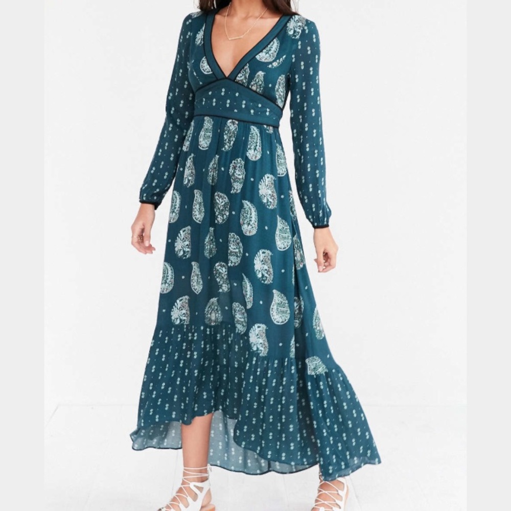 Urban Outfitters Blue prairie Maxi Dress