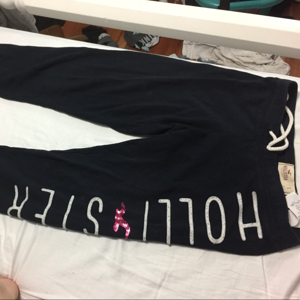 Navy blue Hollister sweatpants