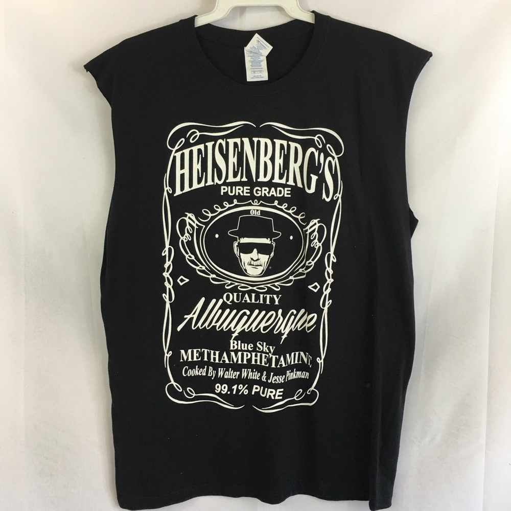 Heisenberg no sleeve Men t shirt NEW Large jack