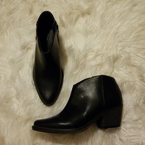 Basic Black Ankle Booties, Size 5.5