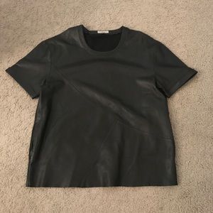 Calvin Klein Faux Leather Top