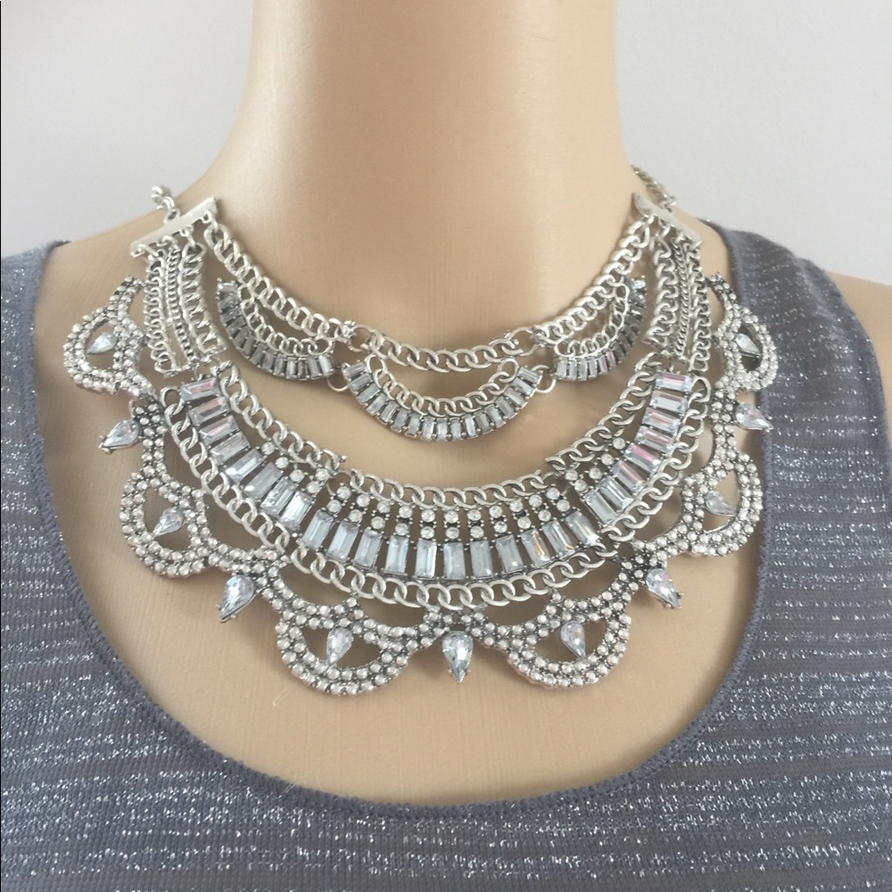 Crystal statement Necklace - Picture 2 of 4