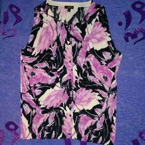 Talbots small floral cardigan