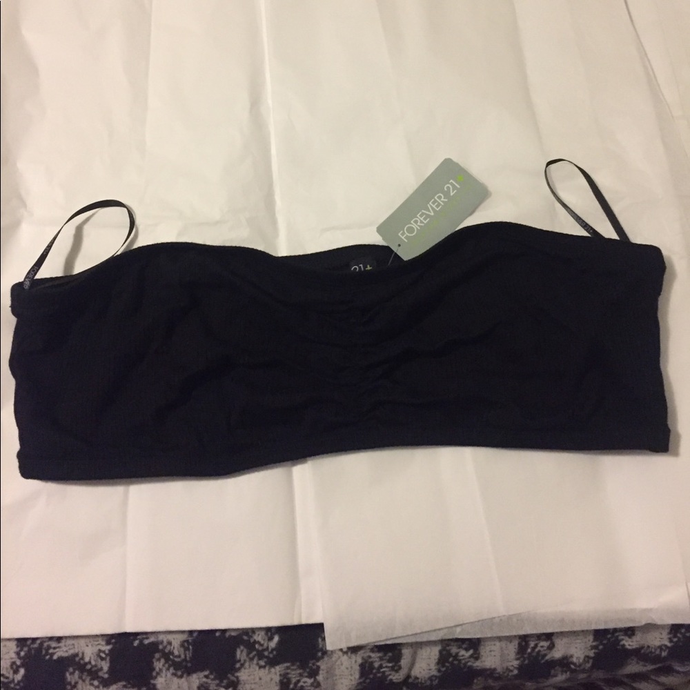 Black Plus Size Bandeau