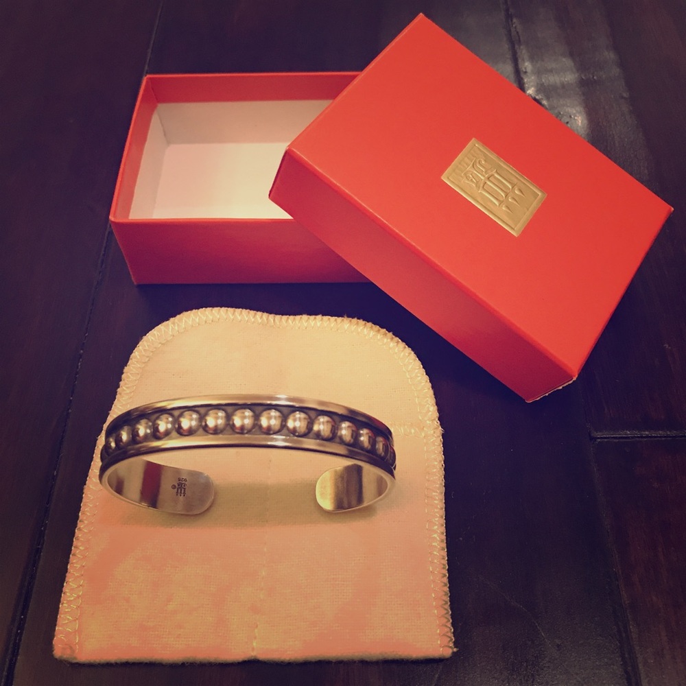 James Avery Sterling Silver Beaded Cuff Bracelet