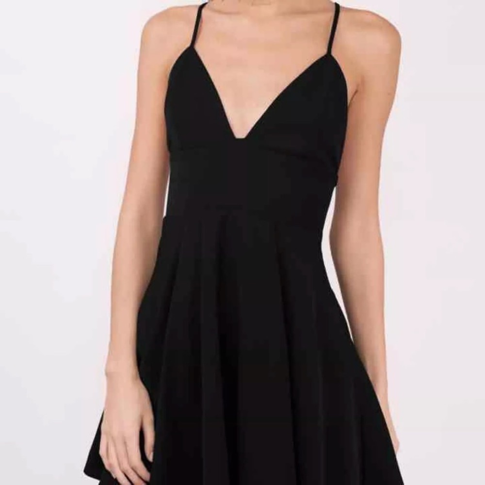 TOBI Strapped In Love Skater Dress