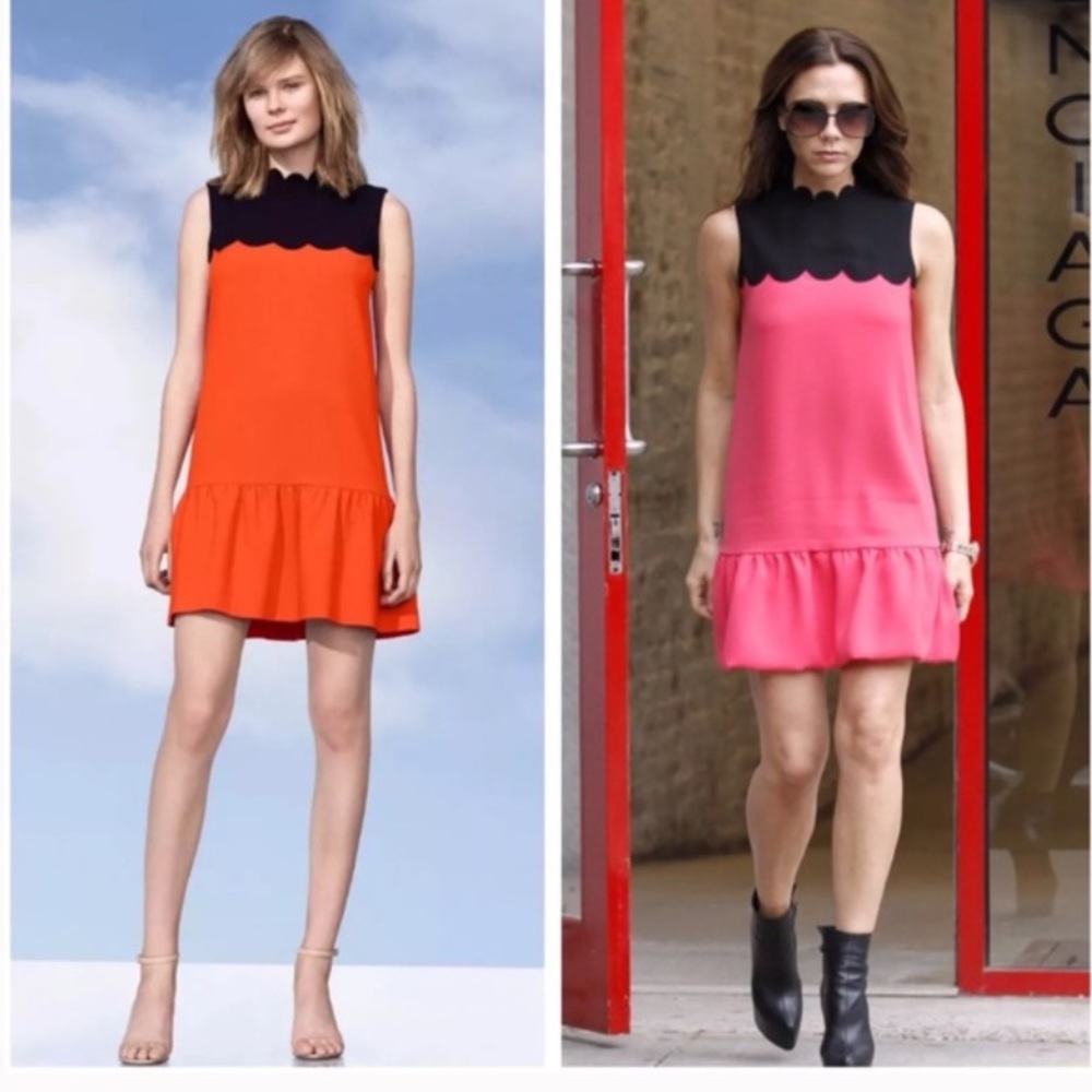 Victoria Beckham for target red scallop dress