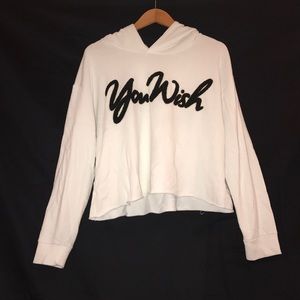 "You Wish" Cropped Sweatshirt