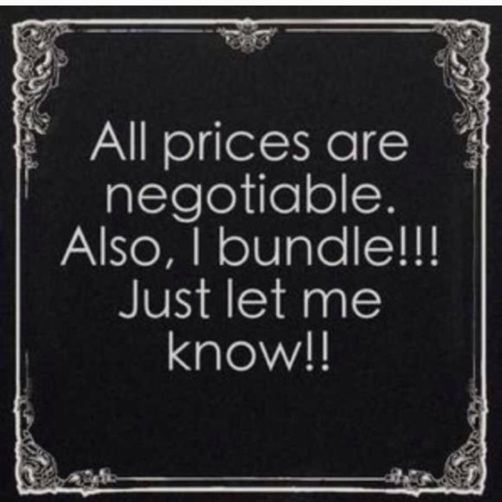 All prices are negotiable🙂