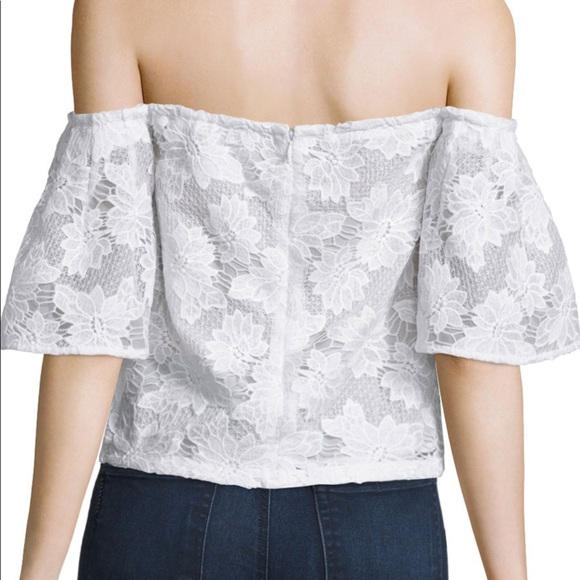 Nwt Nicholas off-the-shoulder floral lace top - Picture 2 of 4