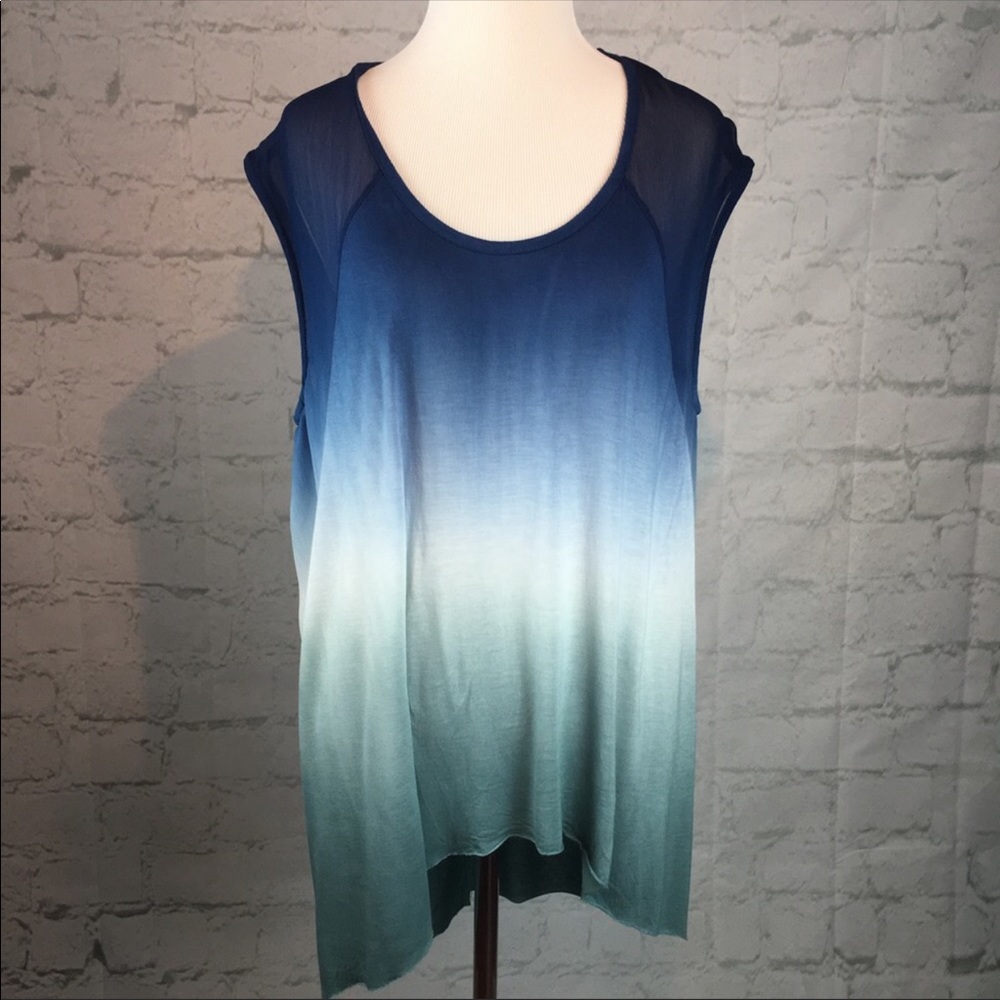 NWOT Young Fabulous & Broke Blue Ombré Tank