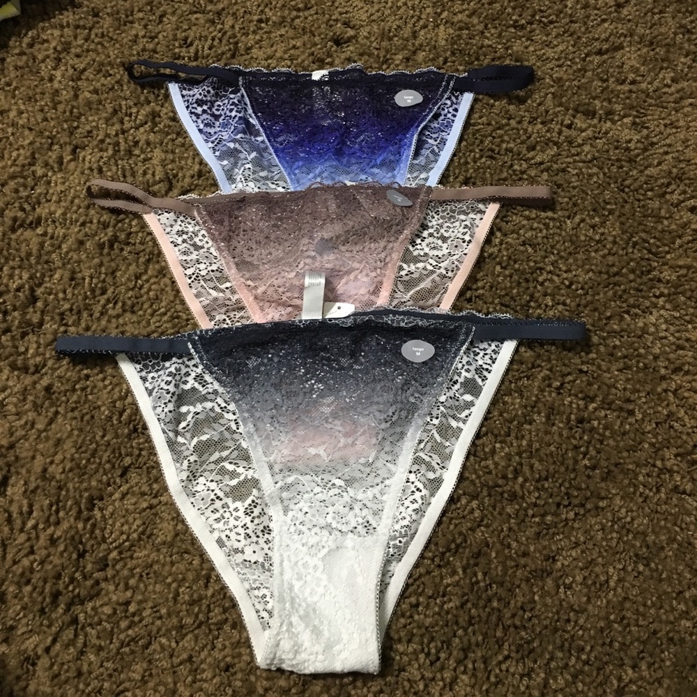 Ombré tanga lace panties GAP size medium