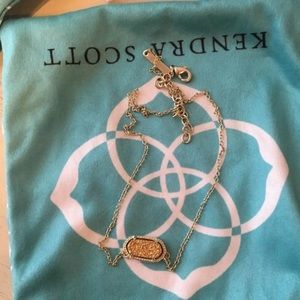 Kendra Scott Elisa Gold Drusy Necklace