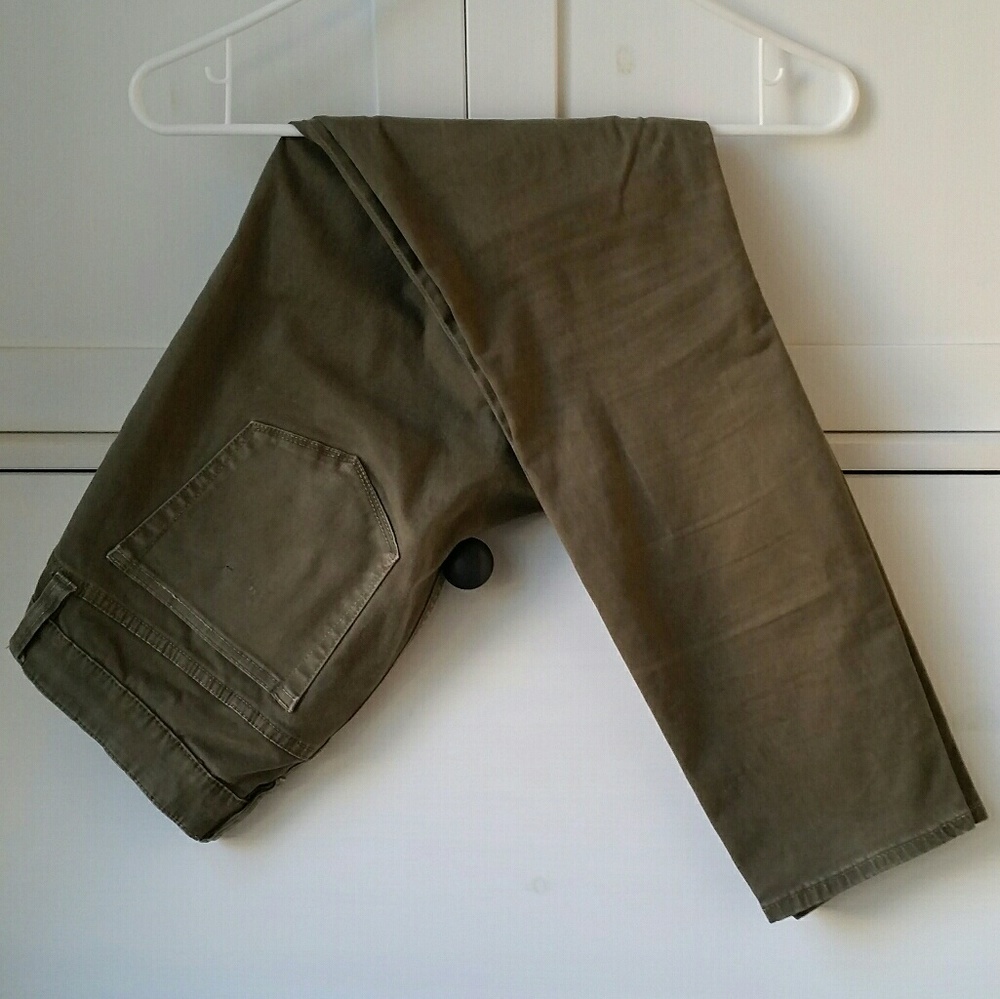 J. Crew military green toothpick pants