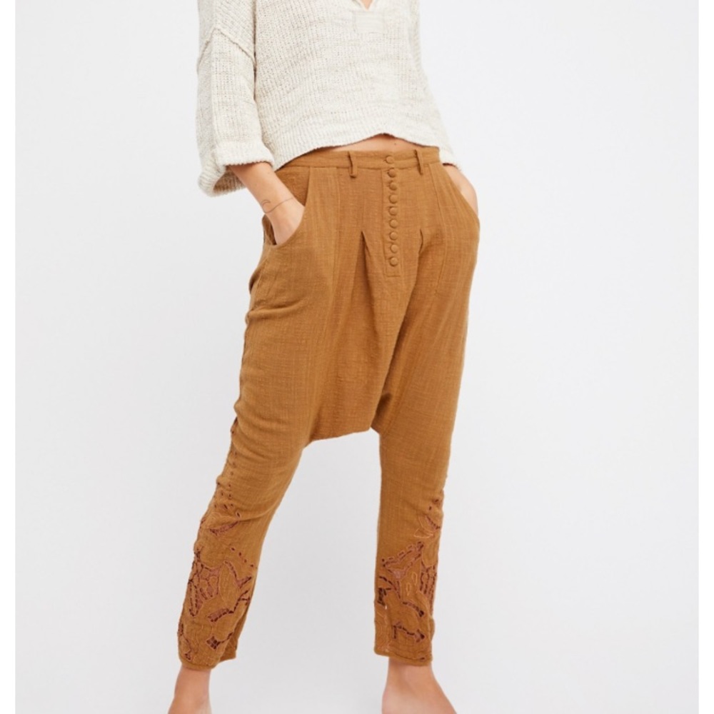 Cut work harem pants