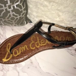 Black and brown sandals