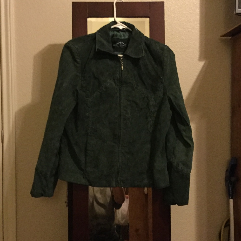 Suede leather jacket