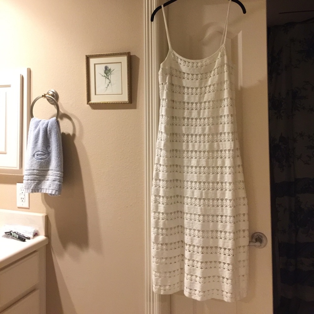 Ralph Lauren White Knit Sun Dress L Aniston  Euphoria Gossip Girl