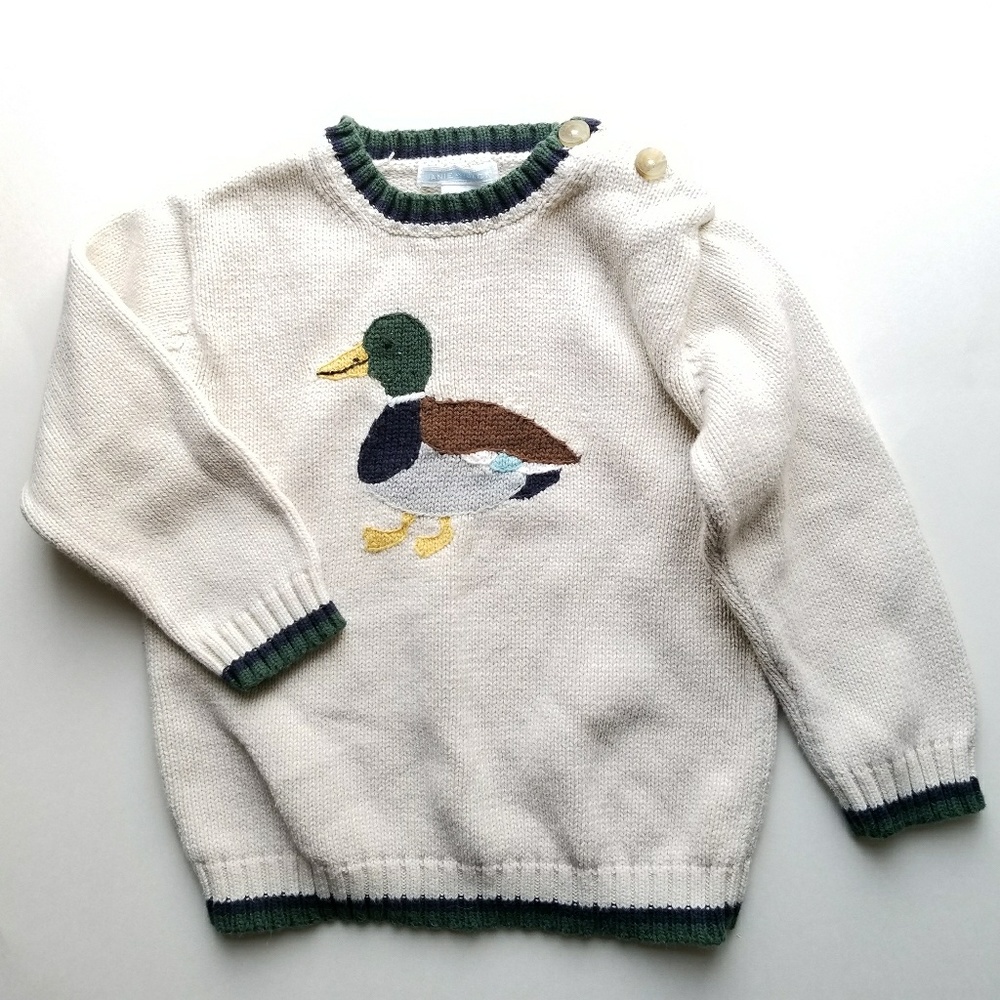 Janie & Jack duck sweater