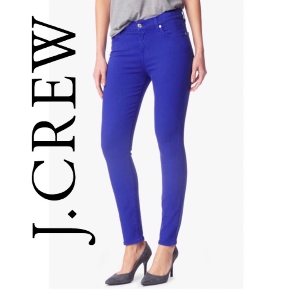 J. Crew Toothpick Ankle Jeans in Blue