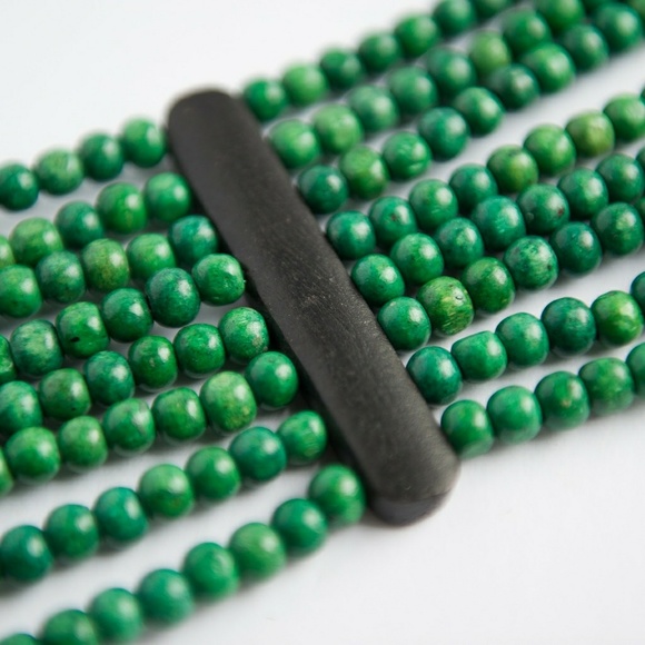 Tribal Green Belt made in wood. main image 4