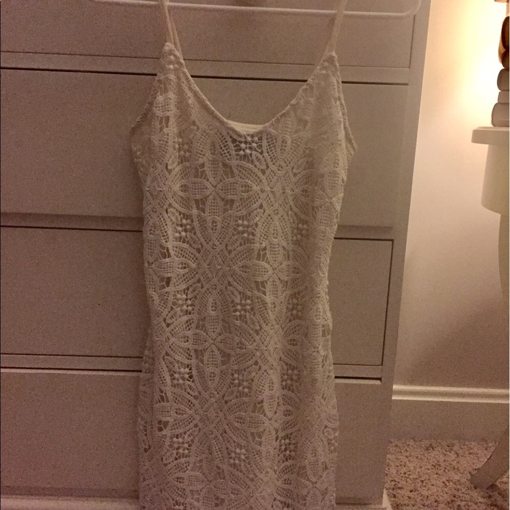 Jack by BB Dakota Cream Crochet Dress