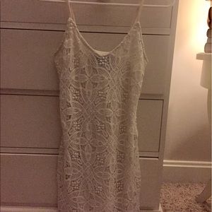 Jack by BB Dakota Cream Crochet Dress