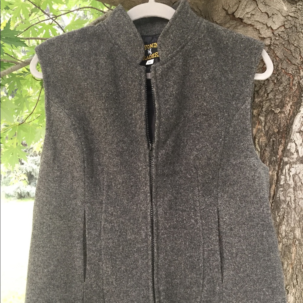 Wyoming Traders grey wool vest