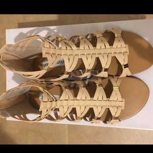 Steve Madden crate bone sandals nude beige