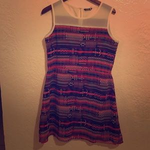Fun colorful tribal print dress