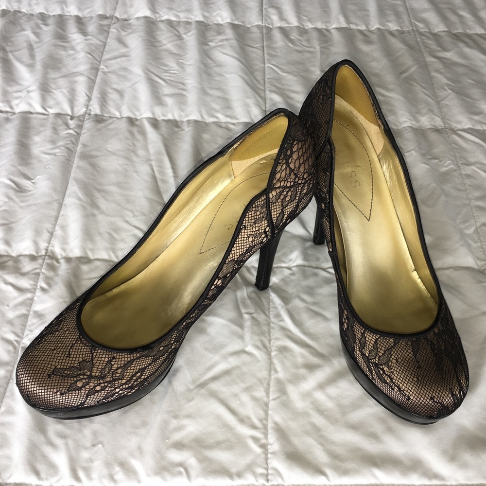 🎀 Guess Lace Heels 7.5 🎀