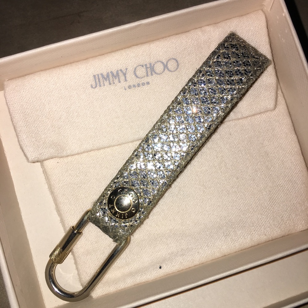 Jimmy Choo Gold Keychain