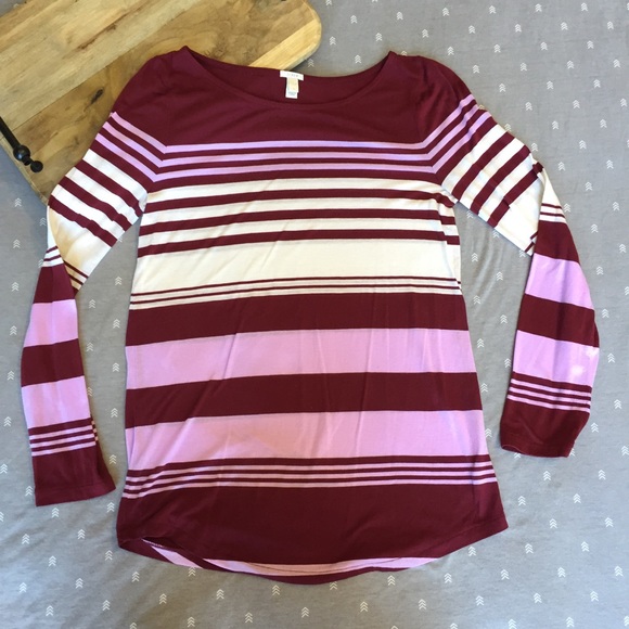 J. Crew Tops - J. Crew Multistripe Long Sleeve Boatneck Tee