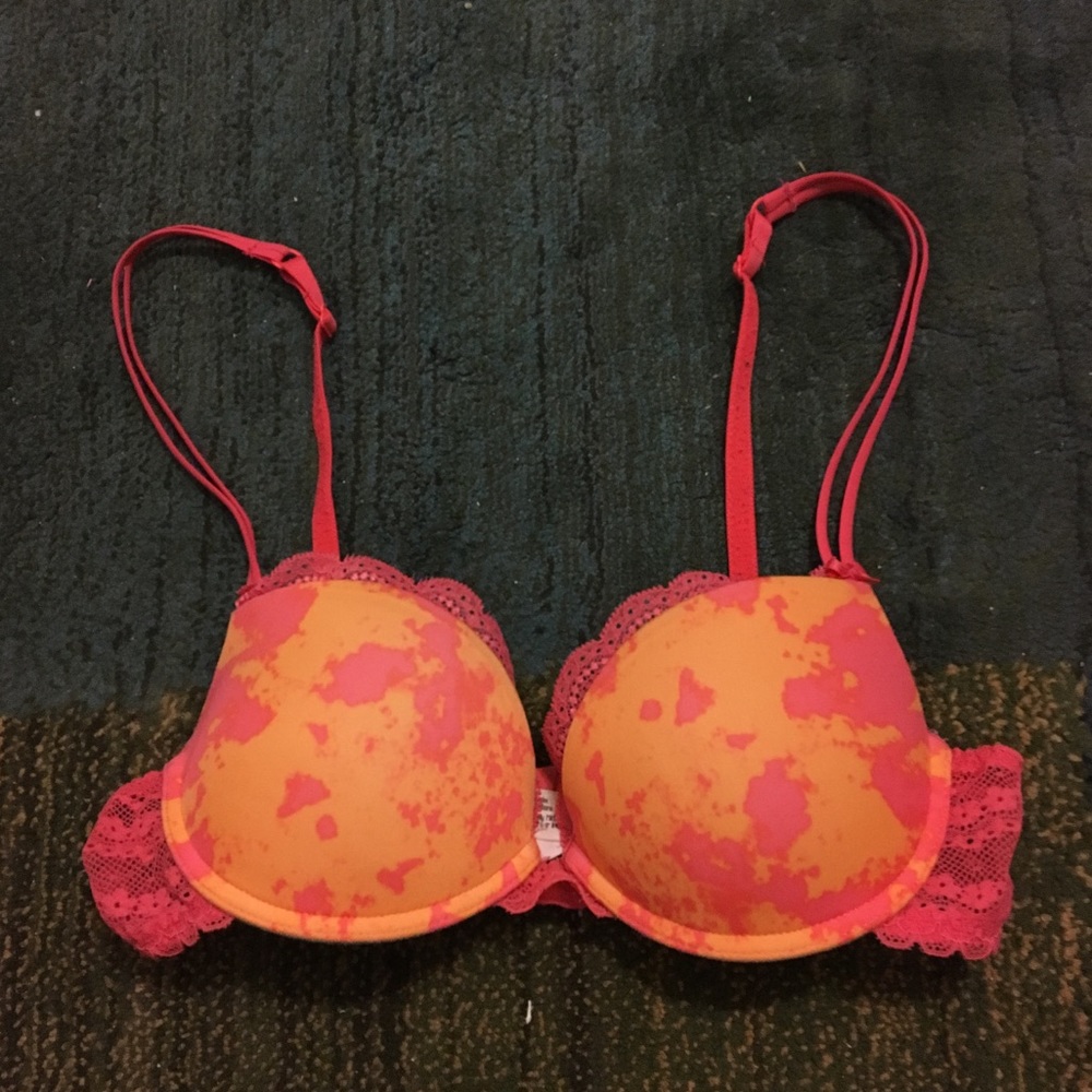 BP orange and pink bra
