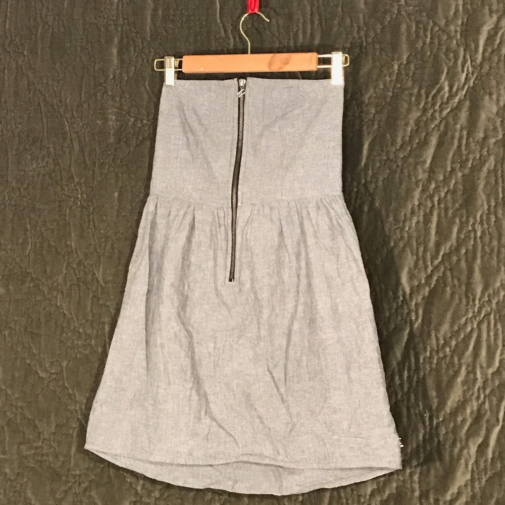 Roxy Zip Front Corset Back Mini Dress