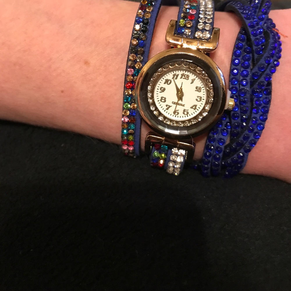 Wrap around wrist watch