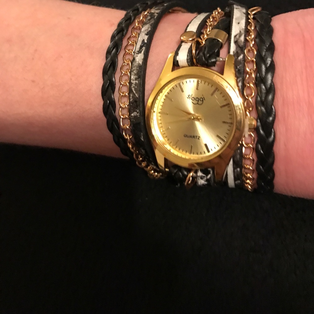 Wrap around wrist watch