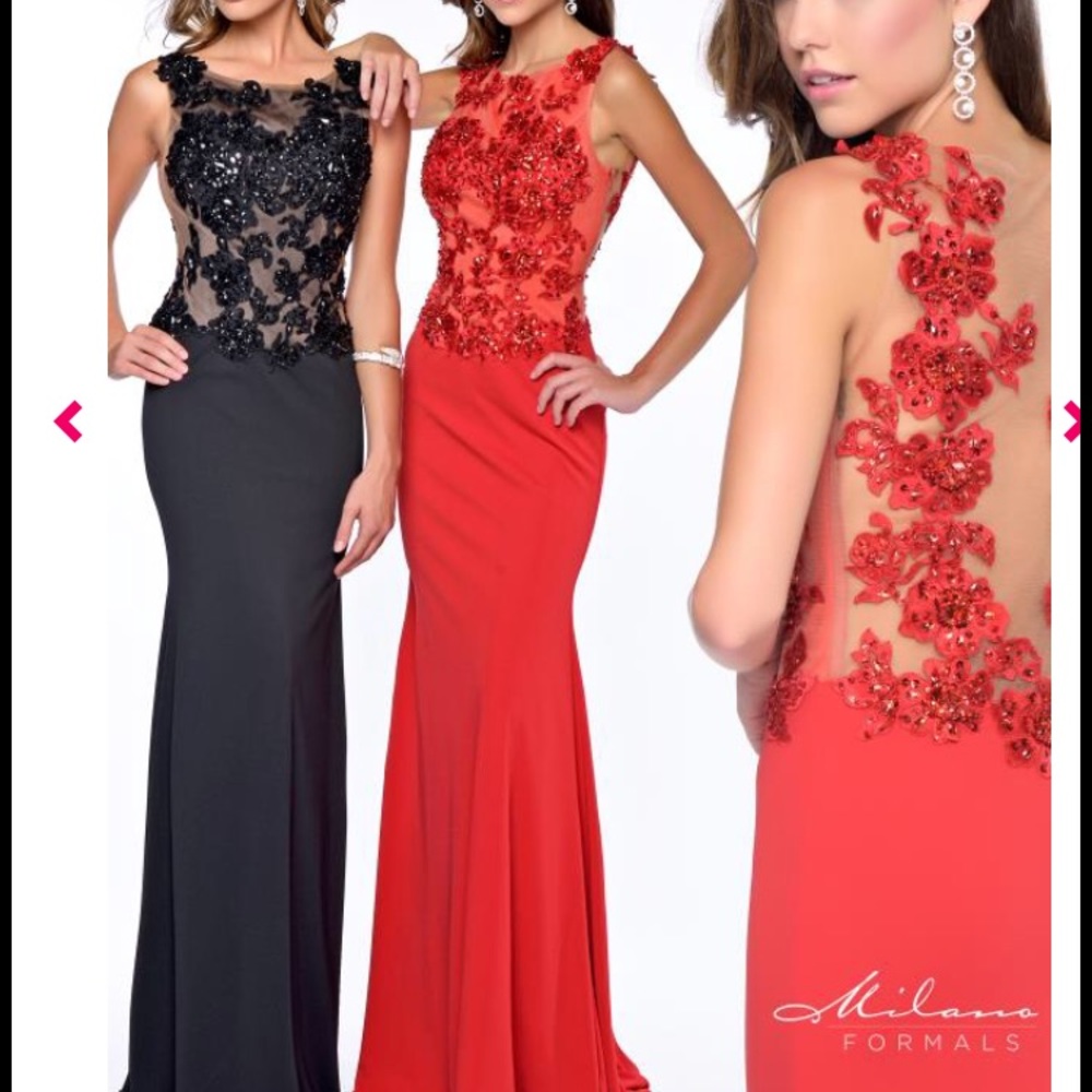 Milano formals black/nude dress