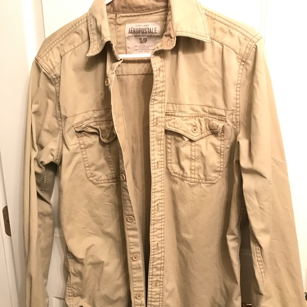 Aeropostale Khaki Shirt Jacket
