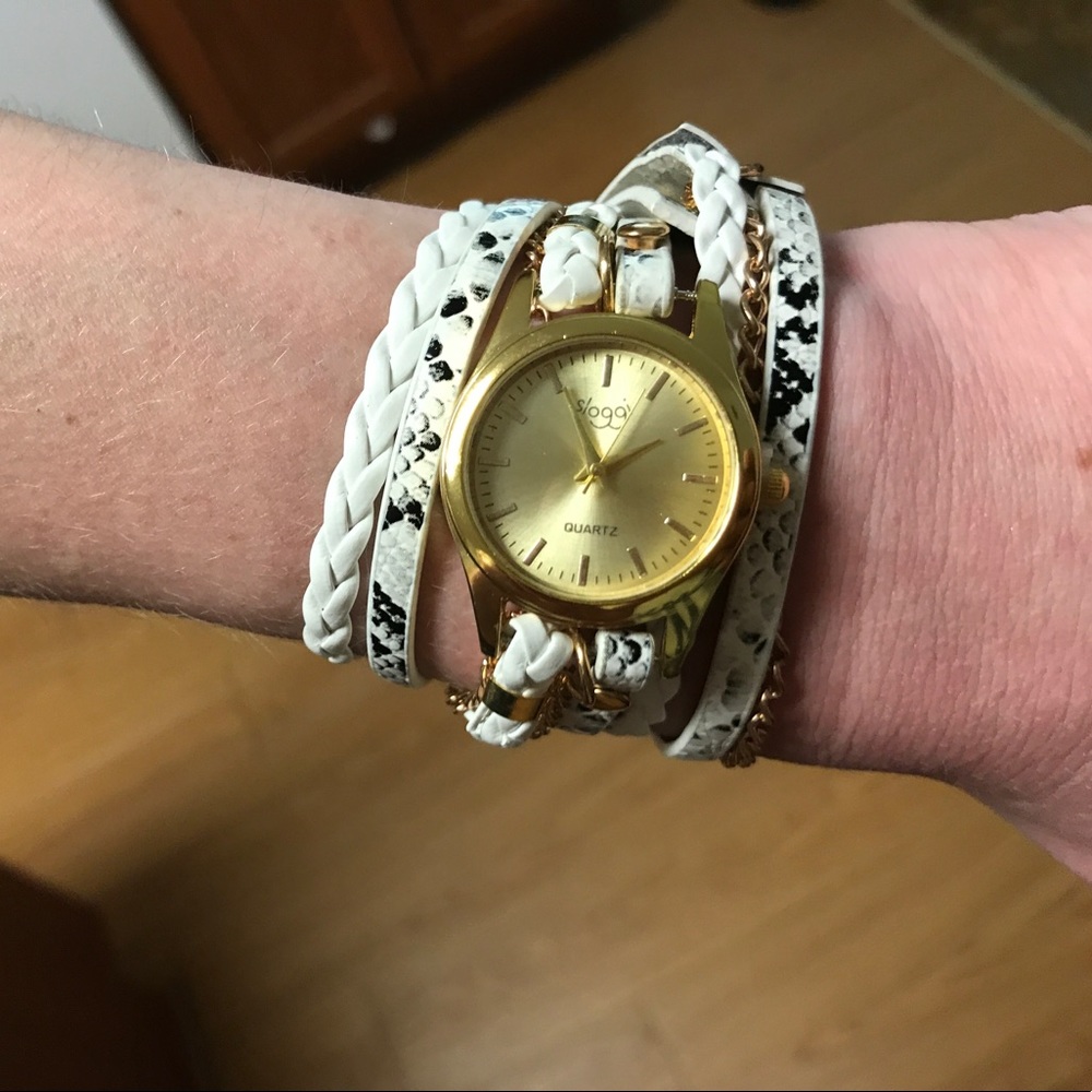 Wrap around wrist watch