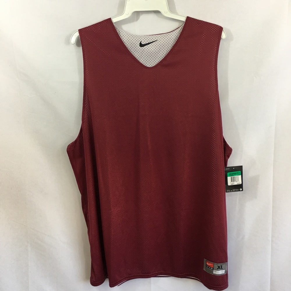 Nike burgundy baseball jersey NEW XL