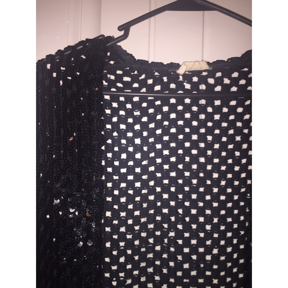 Knitted sequined cardigan