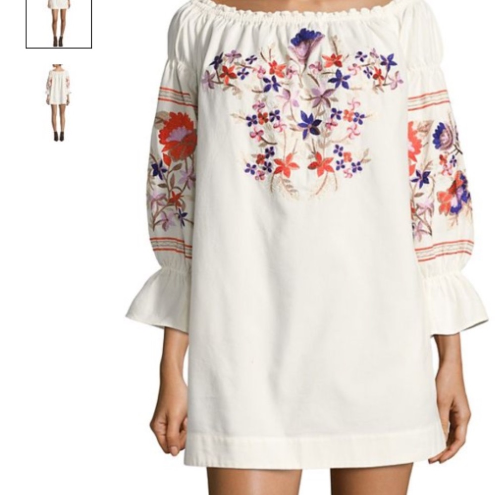 Free People  Embroidered Dress
