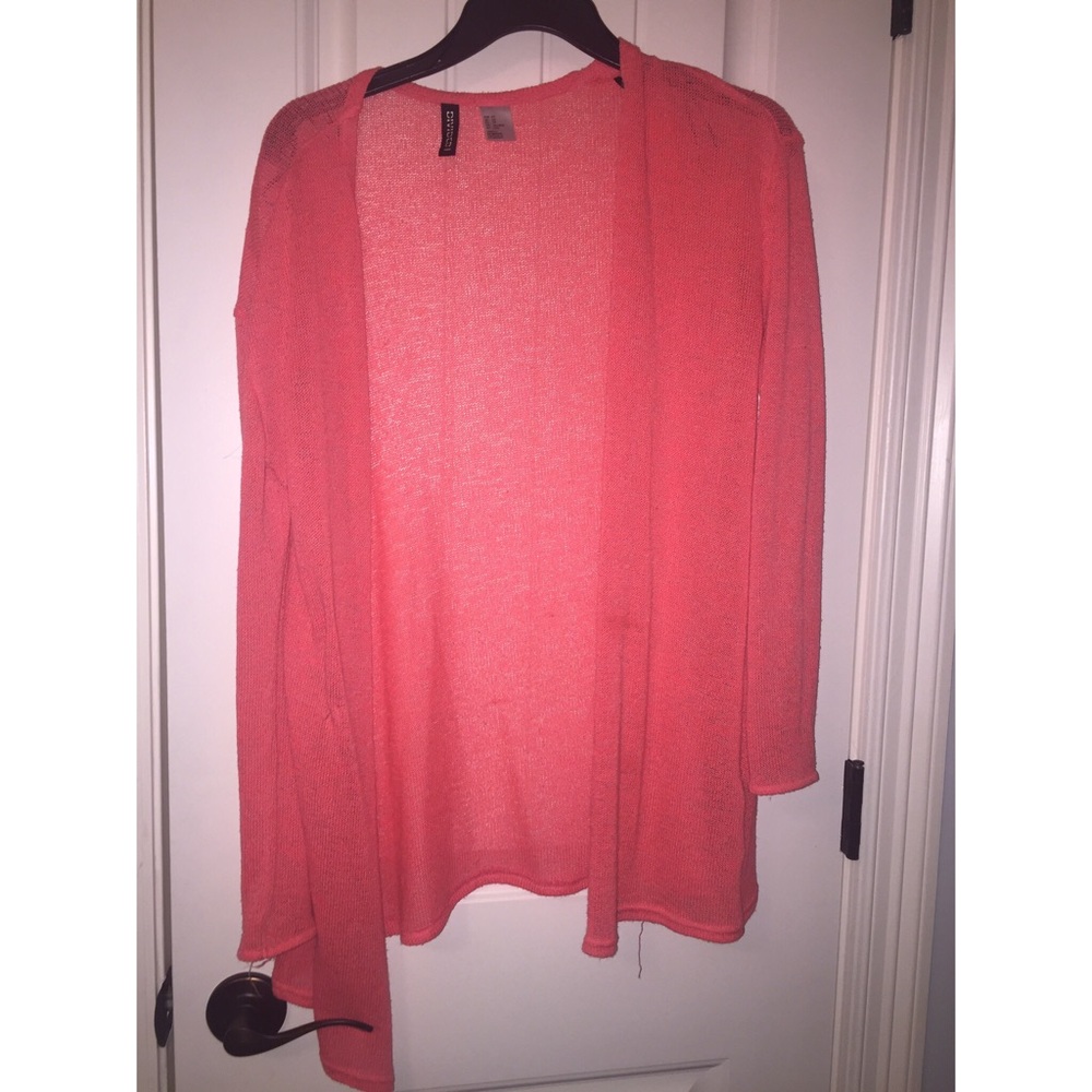 Hot pink cardigan