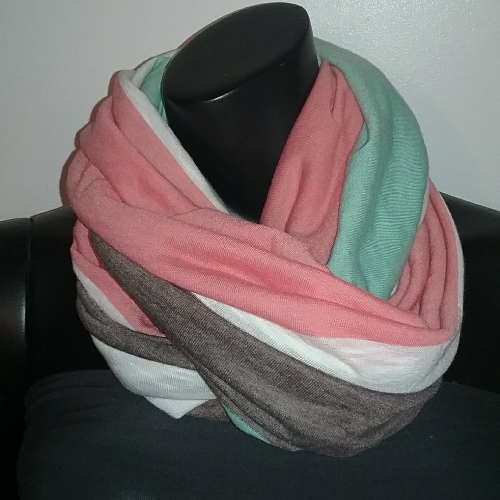 Extra long sweater infinity scarf, new
