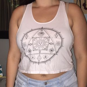 Graphic crop top