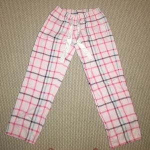 Pink flannel pajama pants