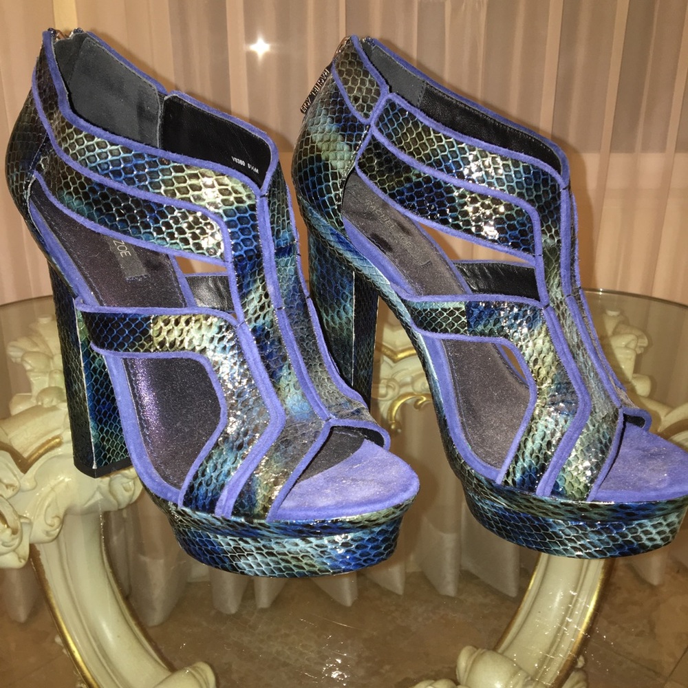 Rachel Zoe Peggy Snakeskin Platform Sandal