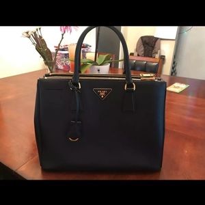 Prada Saffiano Lux Double-Zip Tote