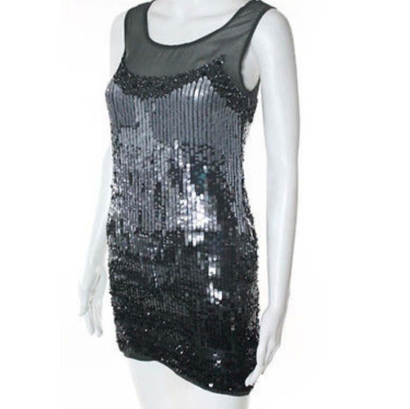 A.B.S Allen Schwartz NYE Sequin Dress s.6 - Picture 2 of 8